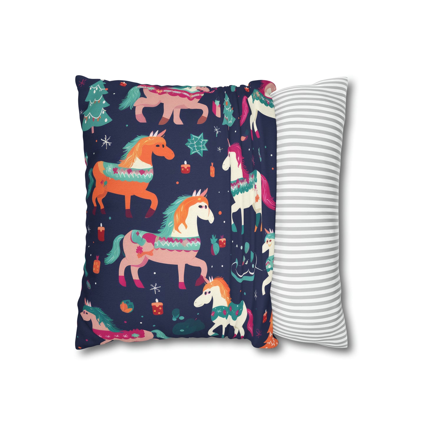 Magical Unicorn Pillowcase, Blue Accent Pillow Case Cover Cushion    - HolidayShoppingFinds