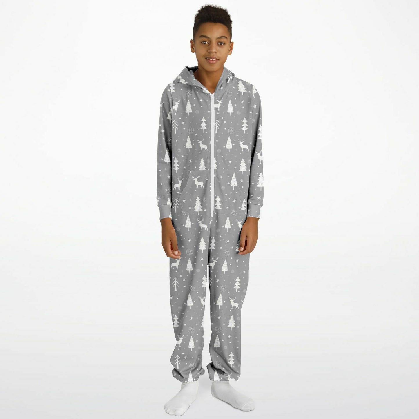 Gray Winter Teens Onesie: Boys & Girls Union Suit Athletic Jumpsuit    - HolidayShoppingFinds