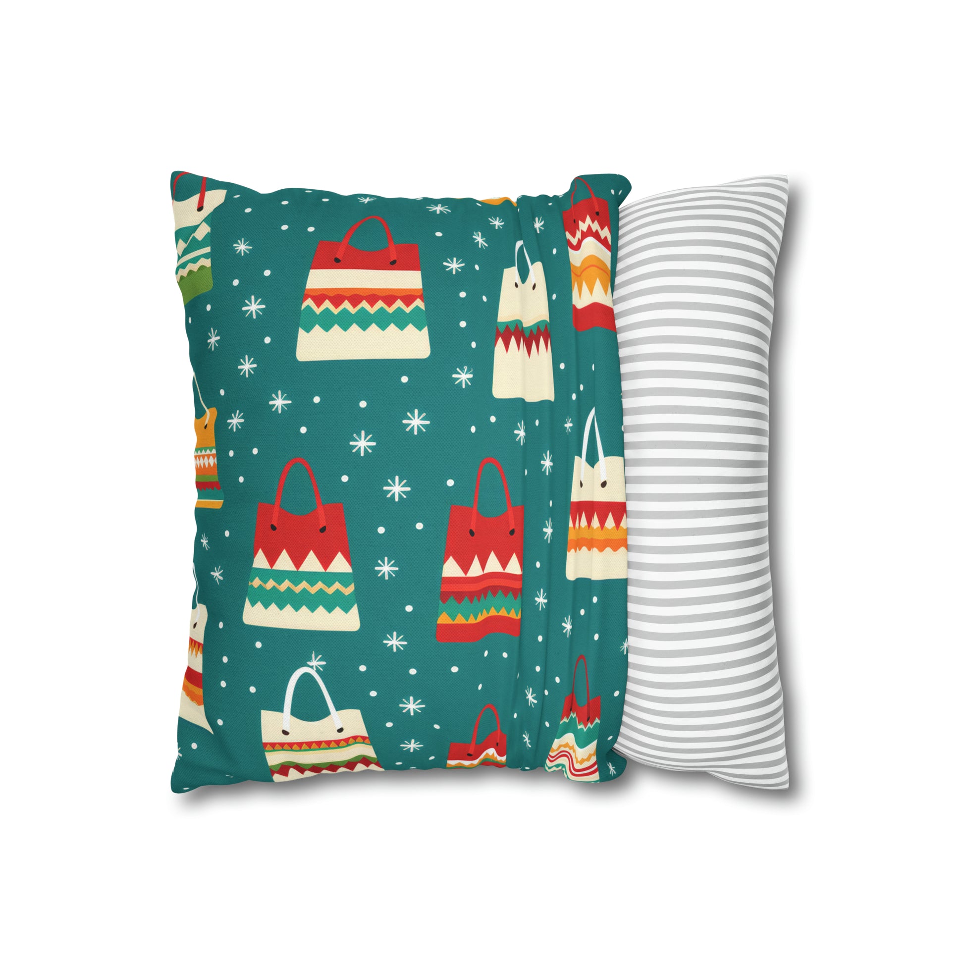 Holiday Shopaholic Gift Pillowcase, Add to Cart Pillow Case, Holiday Shopping Pillow Cover, Holiday Gift    - HolidayShoppingFinds