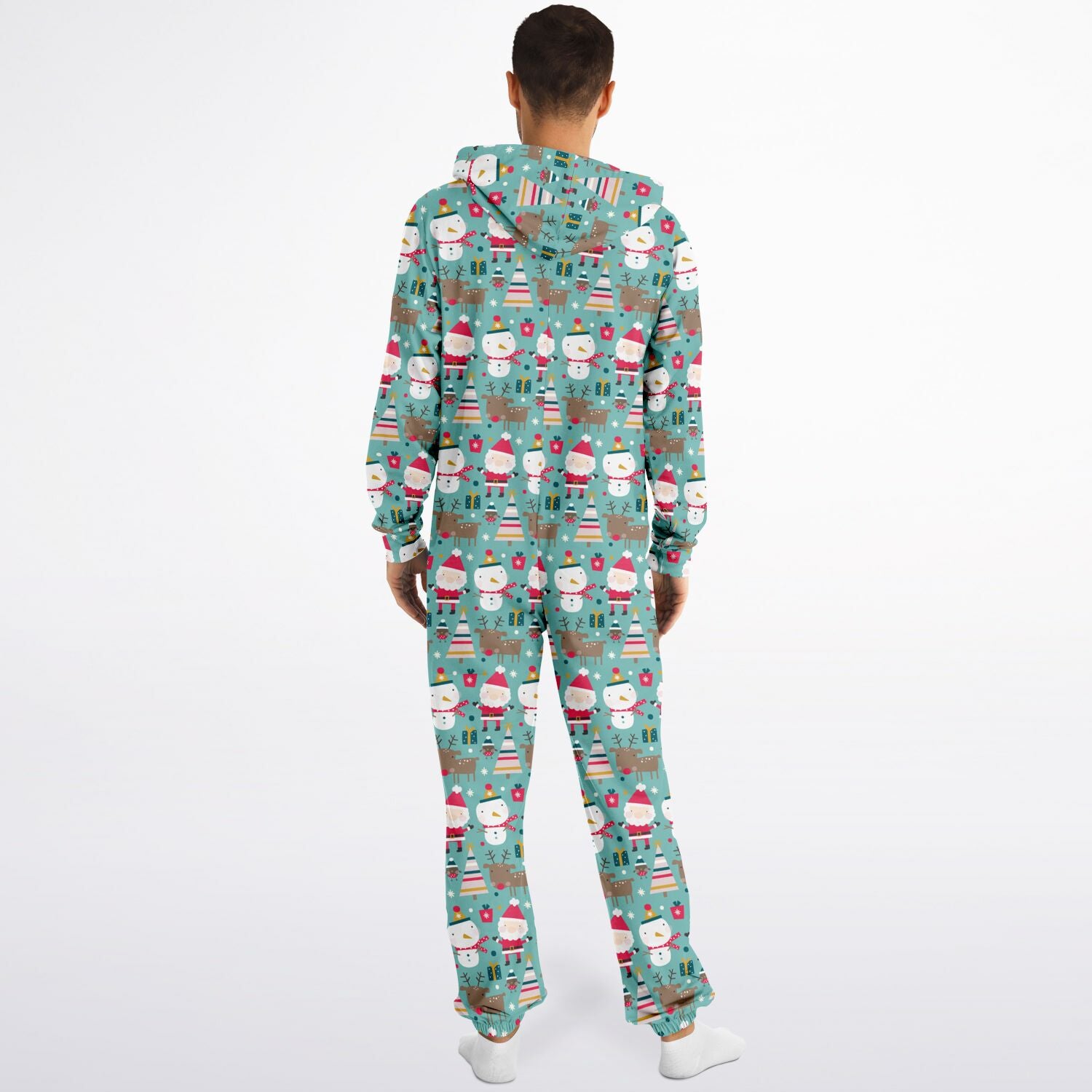 Merry Trio Green Adult Jumpsuit Gender-Neutral Athletic Onesie PJs    - HolidayShoppingFinds