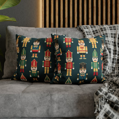 Christmas Nutcrackers Pillowcase, Holiday Accent Green Pillow Case, Nutcracker Pillow Cover, Holiday Gift    - HolidayShoppingFinds