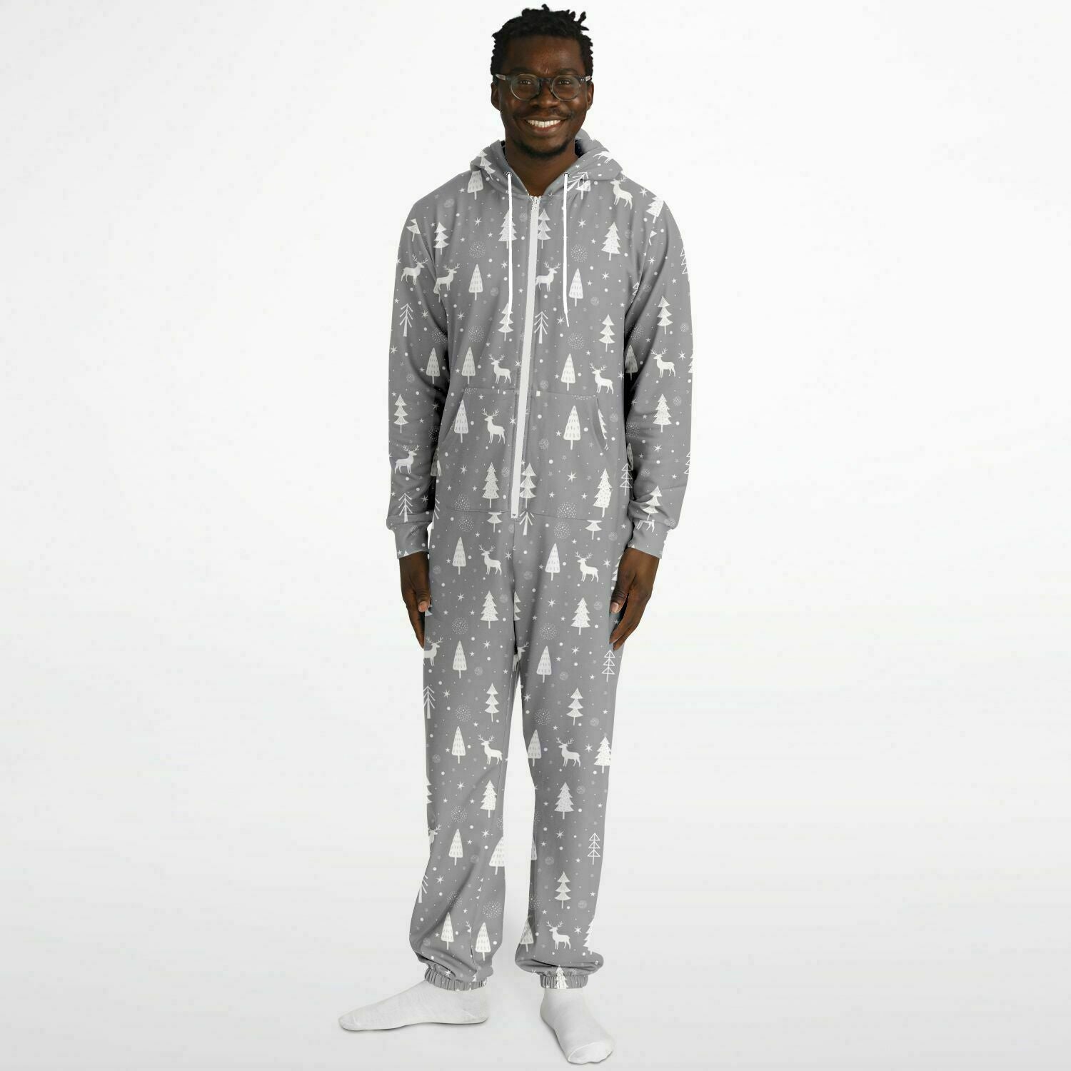 Gray Winter's Tale Jumpsuit Adult Onesie Gender-Neutral Athletic PJs    - HolidayShoppingFinds