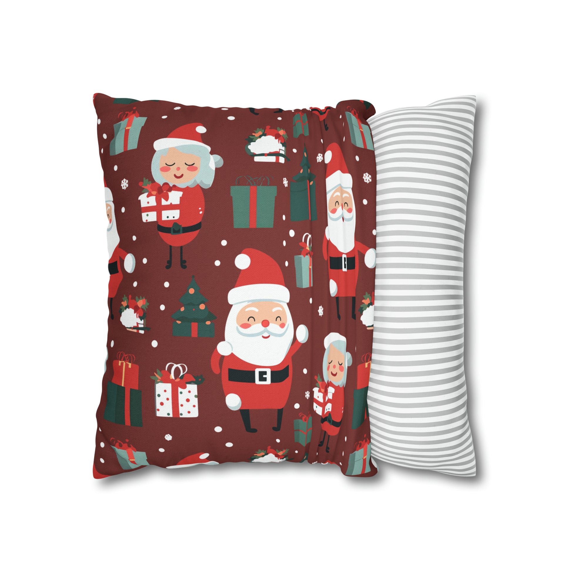 Santa & Mrs. Claus Pillowcase, Christmas Pillow Case, North Pole Home Decor    - HolidayShoppingFinds