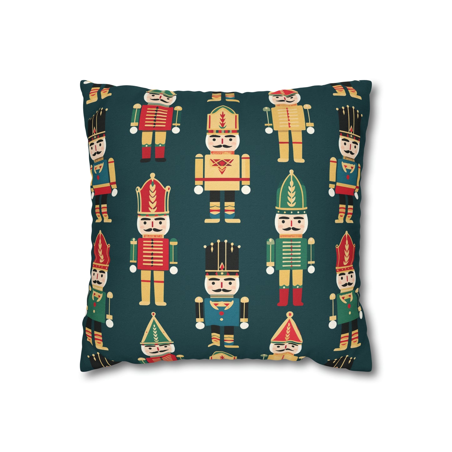 Christmas Nutcrackers Pillowcase, Holiday Accent Green Pillow Case, Nutcracker Pillow Cover, Holiday Gift    - HolidayShoppingFinds