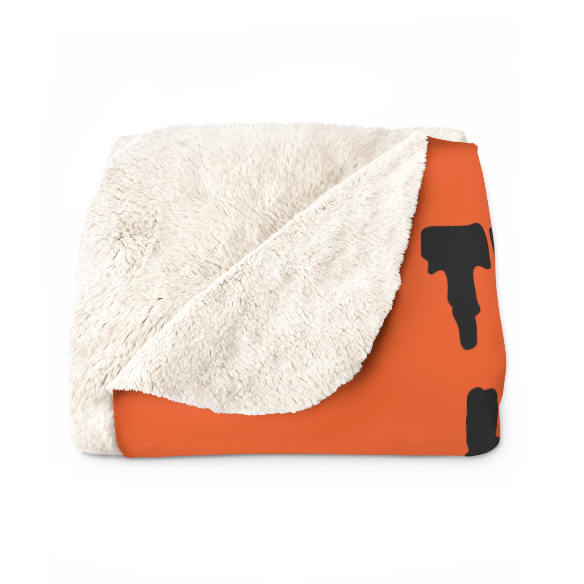 Orange discount fleece blanket