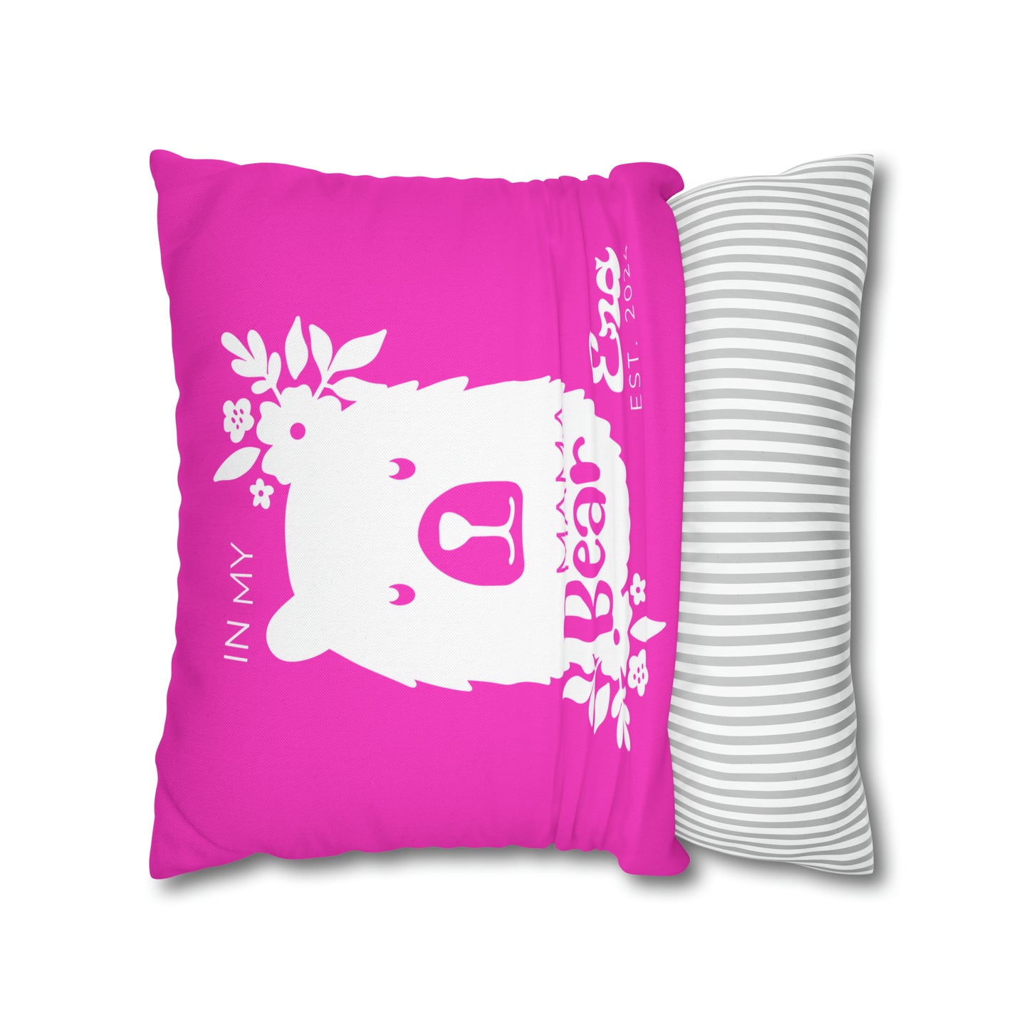 Personalized In My Mama Bear Era Pillowcase Pink, Gift For Mom    - HolidayShoppingFinds