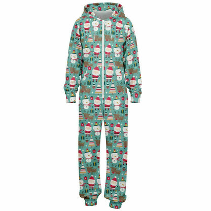 Merry Trio Green Adult Jumpsuit Gender-Neutral Athletic Onesie PJs    - HolidayShoppingFinds