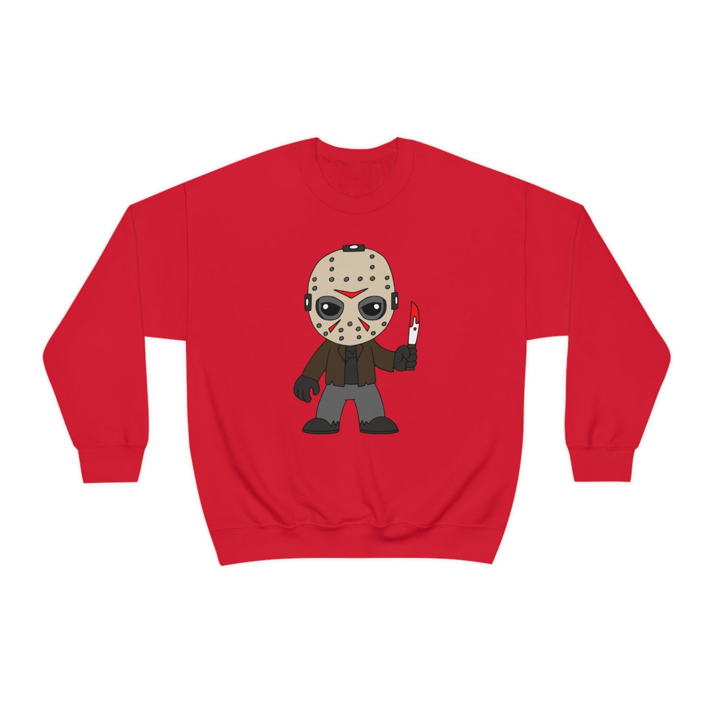 Friday the 13th Jason "Camp Crystal Lake Counselor in Training" Halloween Unisex Sweatshirt S-5XL S Red  - HolidayShoppingFinds