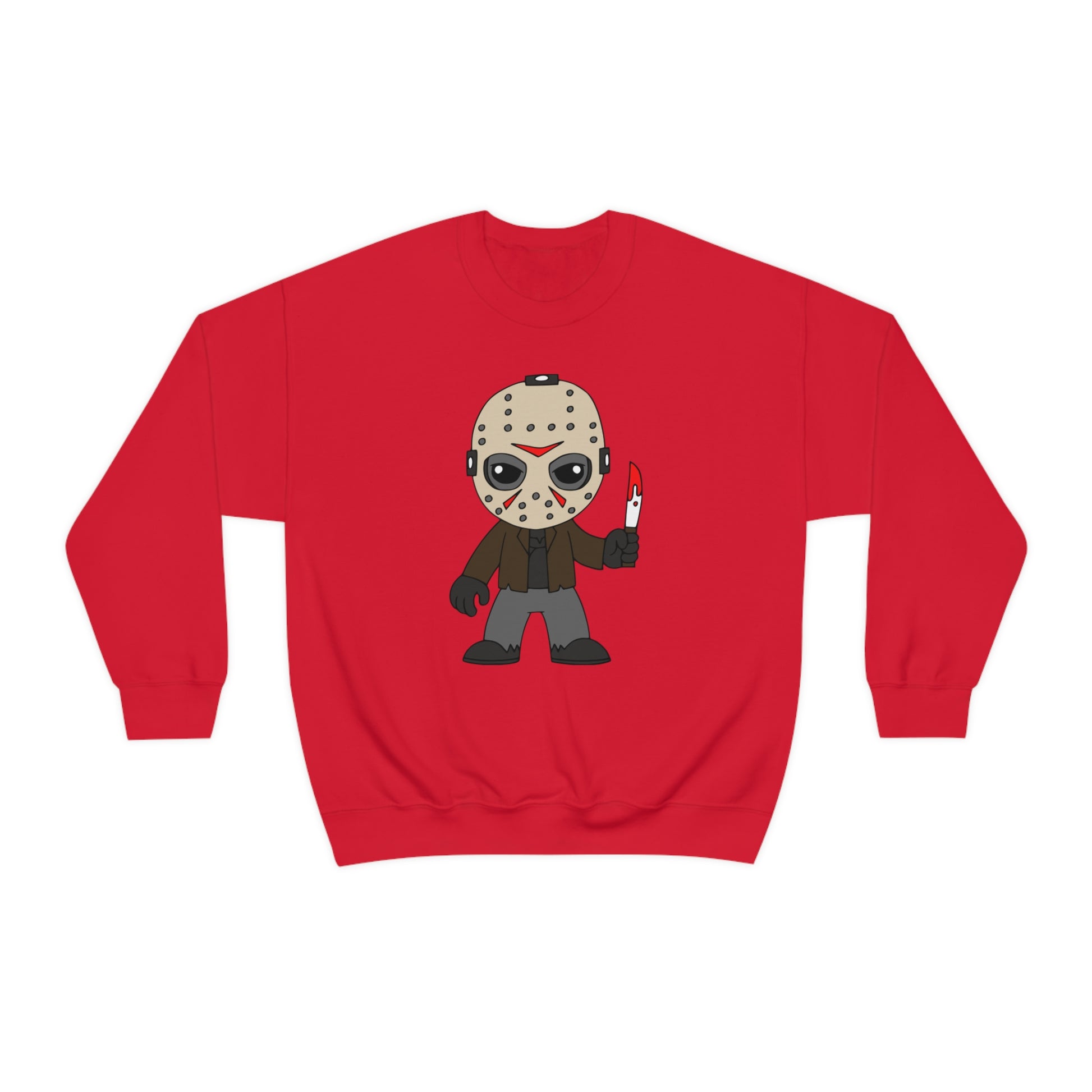 Friday the 13th Jason "Camp Crystal Lake Counselor in Training" Halloween Unisex Sweatshirt S-5XL S Red  - HolidayShoppingFinds