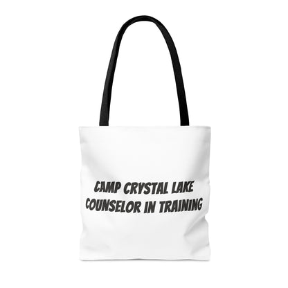 Friday the 13th Jason Tote Bag, Halloween Tick or Treat Bag White, Horror Movie Fan Gift, Camp Crystal Lake Bag    - HolidayShoppingFinds