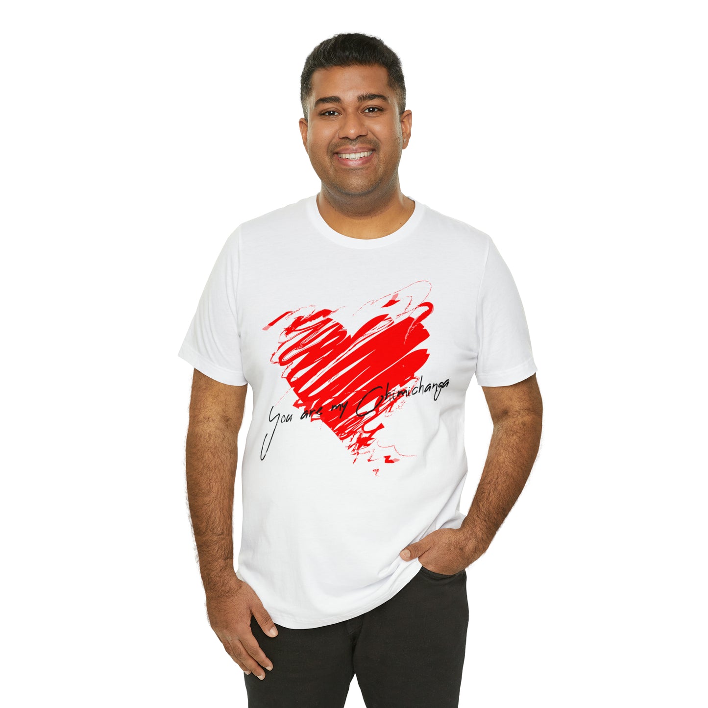 Red Heart Love You are my Chimichanga Valentines Unisex T-Shirt S- 3XL    - HolidayShoppingFinds