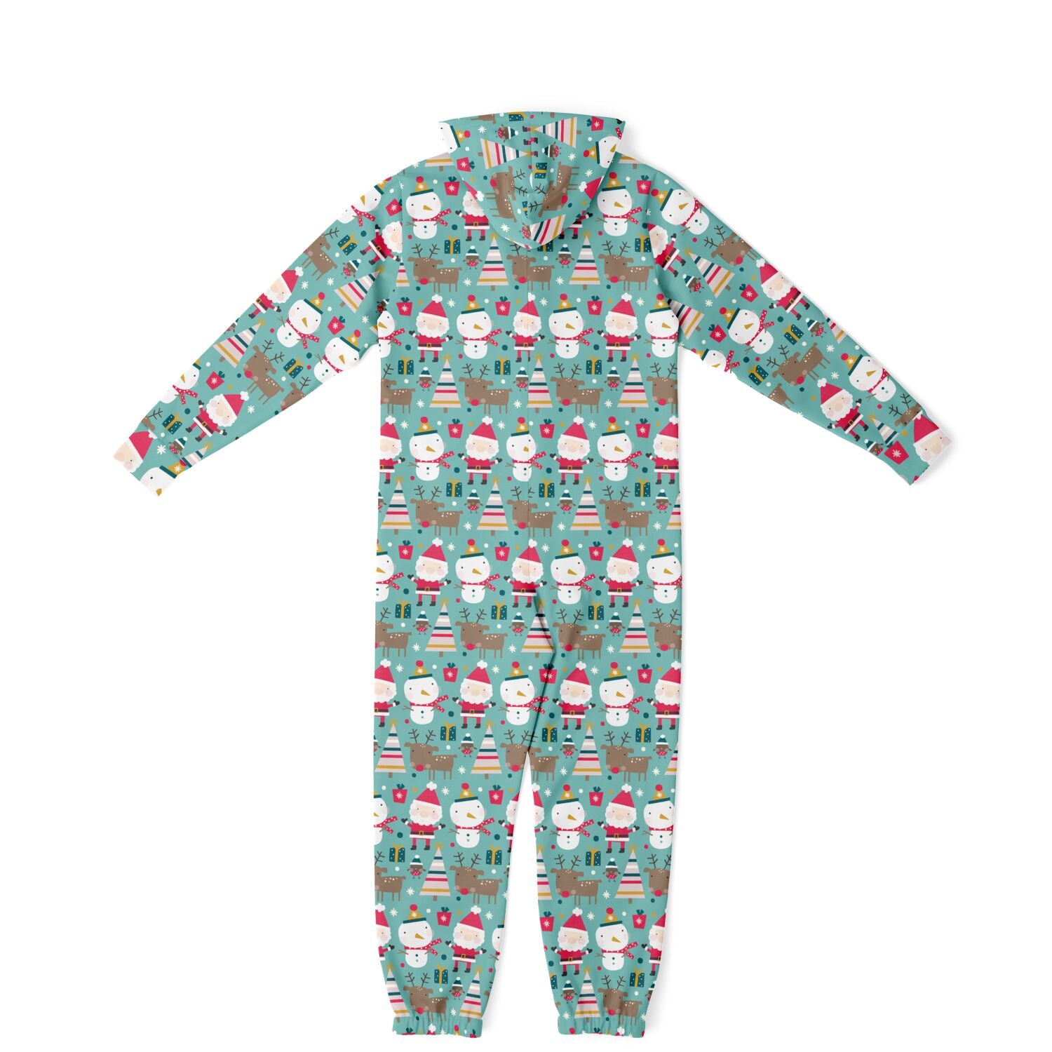 Merry Trio Green Adult Jumpsuit Gender-Neutral Athletic Onesie PJs    - HolidayShoppingFinds