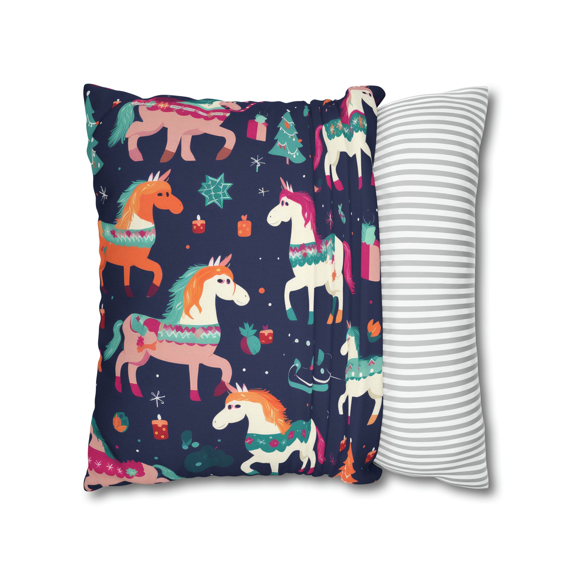 Magical Unicorn Pillowcase, Blue Accent Pillow Case Cover Cushion    - HolidayShoppingFinds