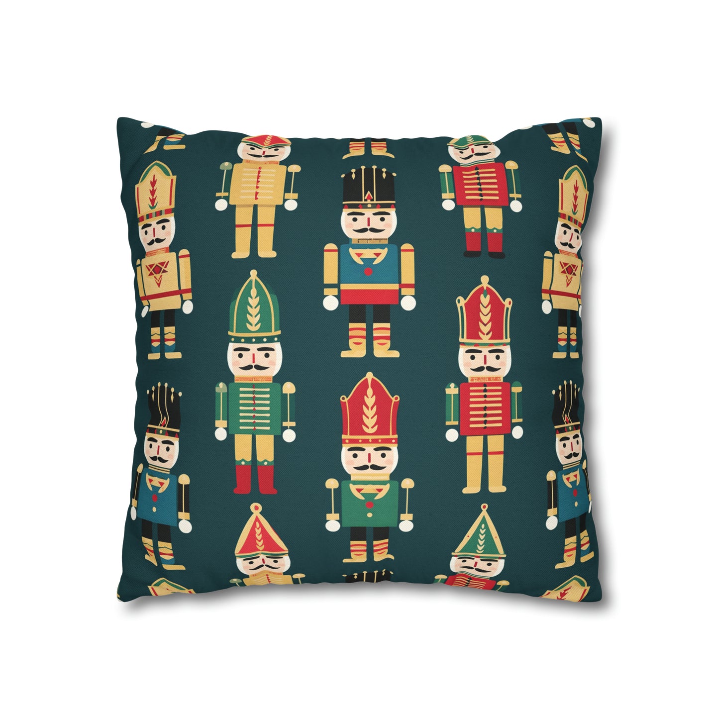 Christmas Nutcrackers Pillowcase, Holiday Accent Green Pillow Case, Nutcracker Pillow Cover, Holiday Gift    - HolidayShoppingFinds