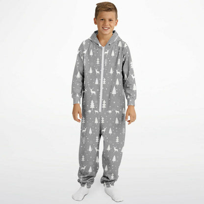 Gray Winter Teens Onesie: Boys & Girls Union Suit Athletic Jumpsuit    - HolidayShoppingFinds