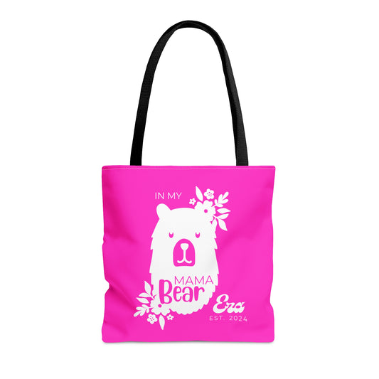 Personalized In My Mama Bear Era Tote Bag Pink, Gift For Mom Medium   - HolidayShoppingFinds