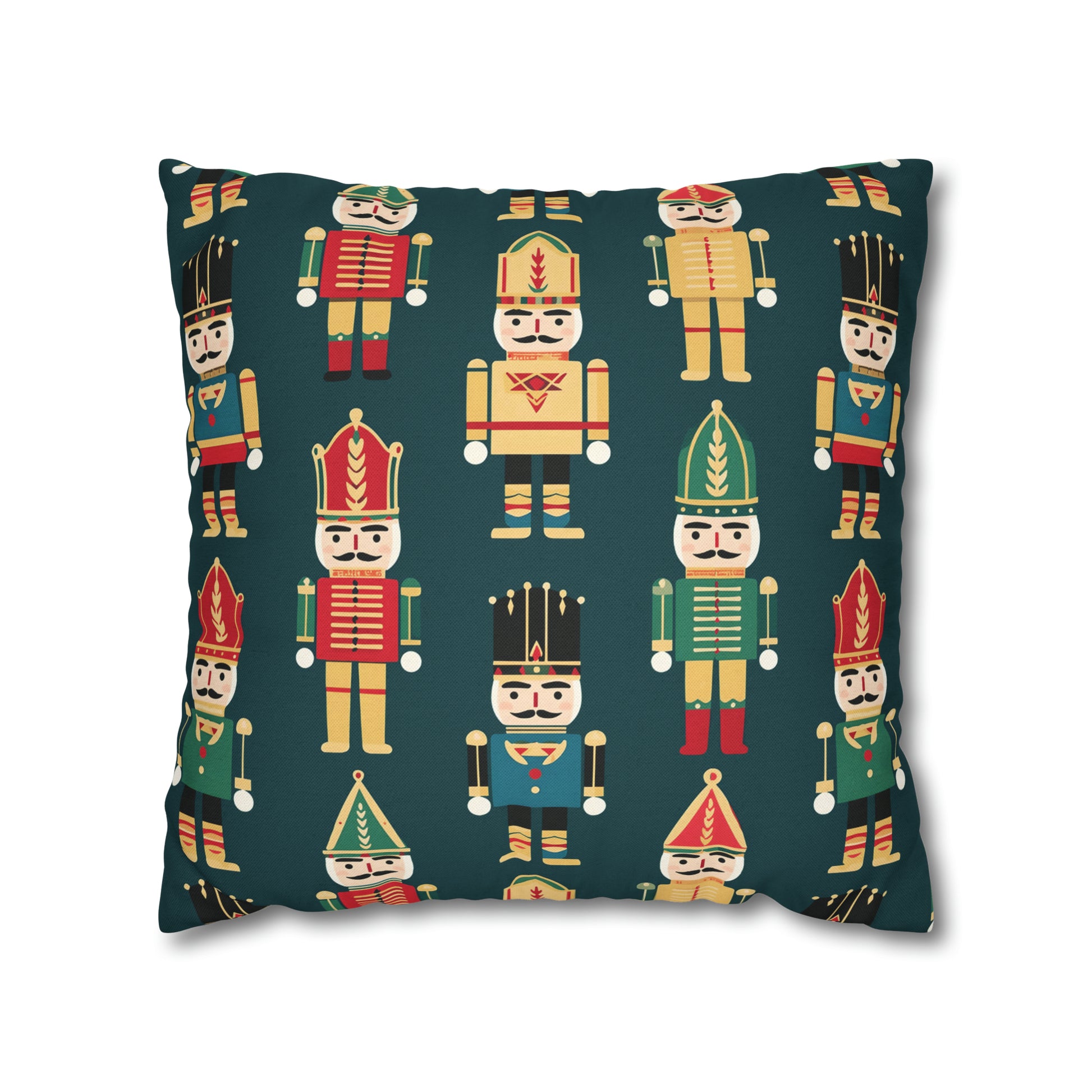 Christmas Nutcrackers Pillowcase, Holiday Accent Green Pillow Case, Nutcracker Pillow Cover, Holiday Gift    - HolidayShoppingFinds