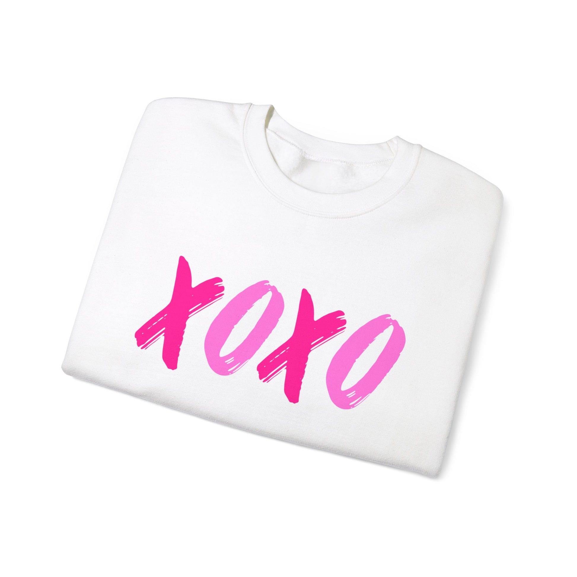 XOXO Valentine's Sweatshirt, Hug & Kisses Valentines Day Sweatershirt    - HolidayShoppingFinds