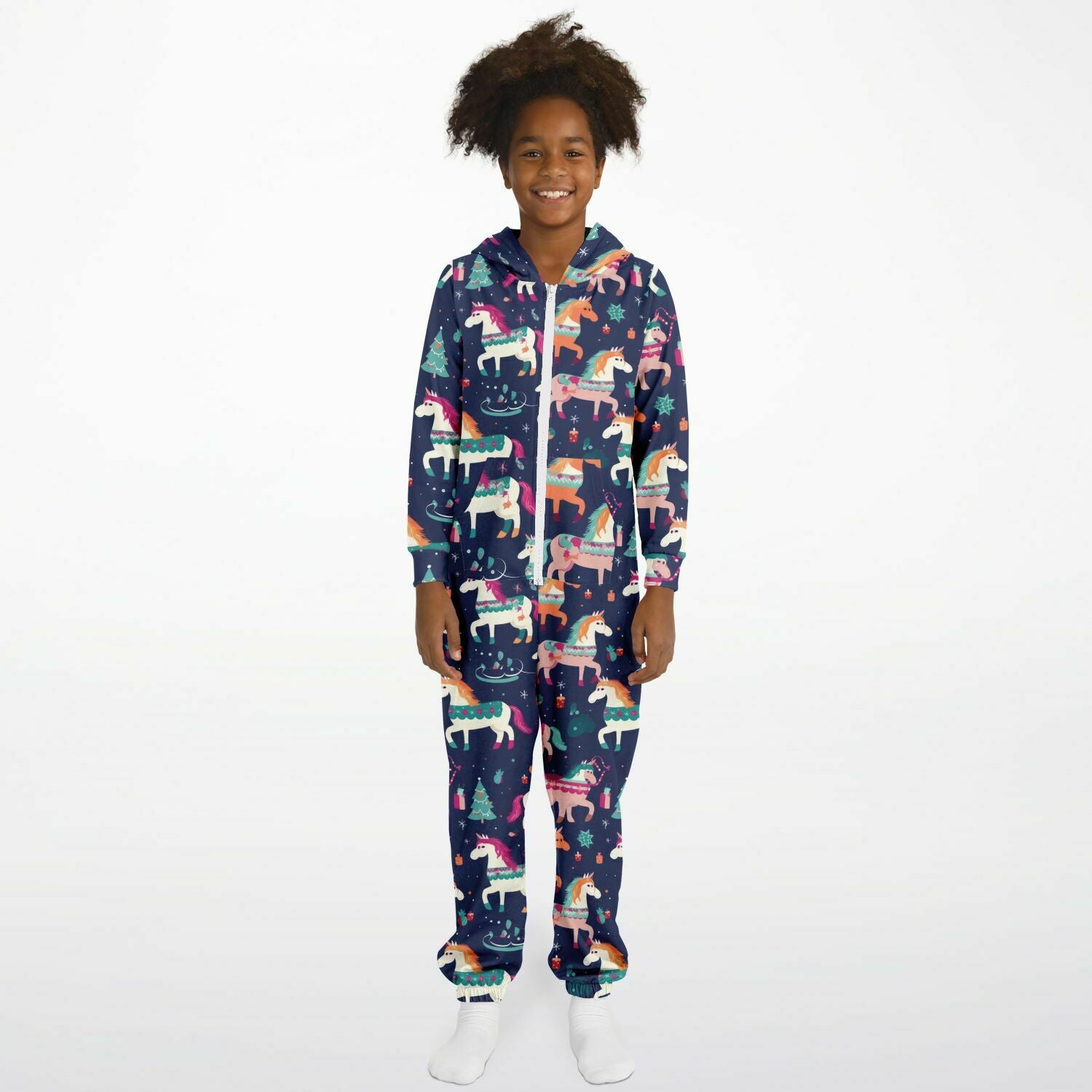 Magical Unicorn Teens Onesie, Kids Union Suit Blue Athletic Jumpsuit    - HolidayShoppingFinds