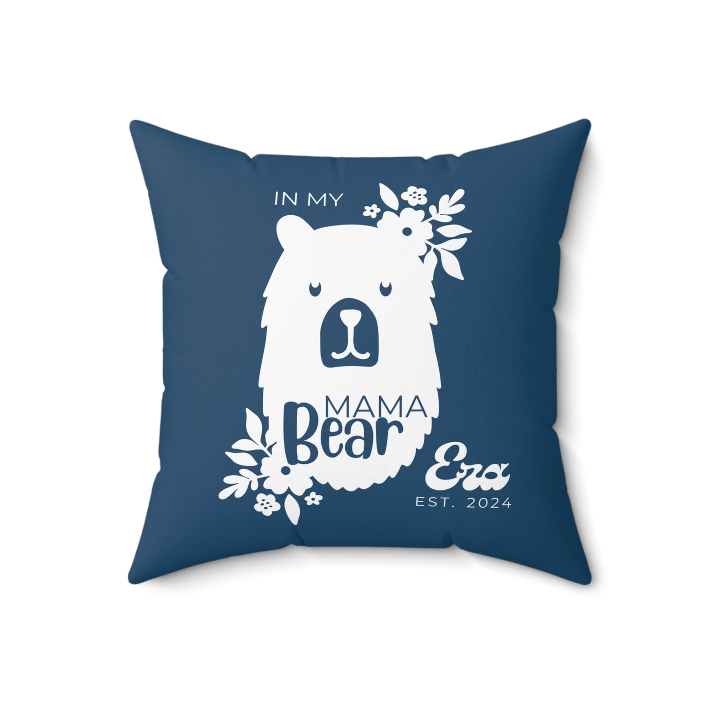 Personalized In My Mama Bear Era Pillow with Insert Blue, Gift For Mom    - HolidayShoppingFinds