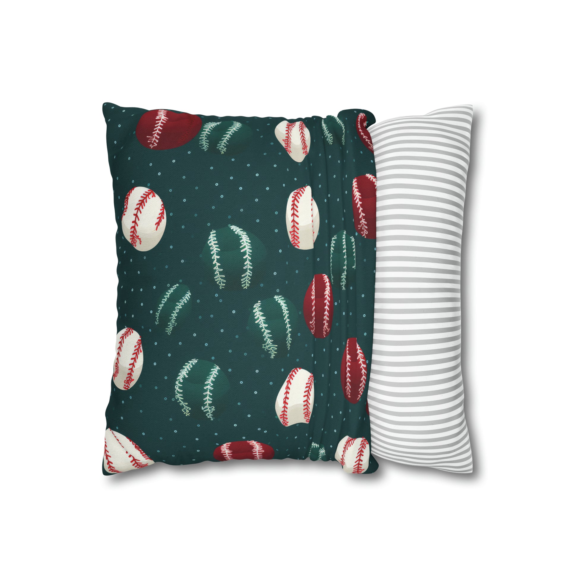 Baseball Green Pillowcase Cushion Cover Accent Pillow Case Cover    - HolidayShoppingFinds