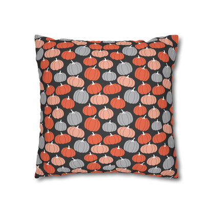 Pumpkins Square Pillow Case Throw Cover, Fall Accent Pillow    - HolidayShoppingFinds