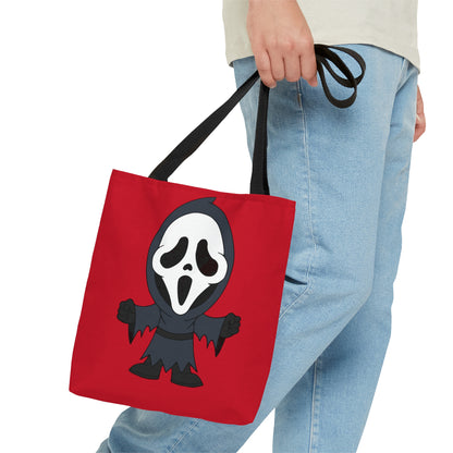 Ghostface Scream Tote Bag, Halloween Red Handbag, Horror Movie Fan Gift, Trick or Treat Bag    - HolidayShoppingFinds