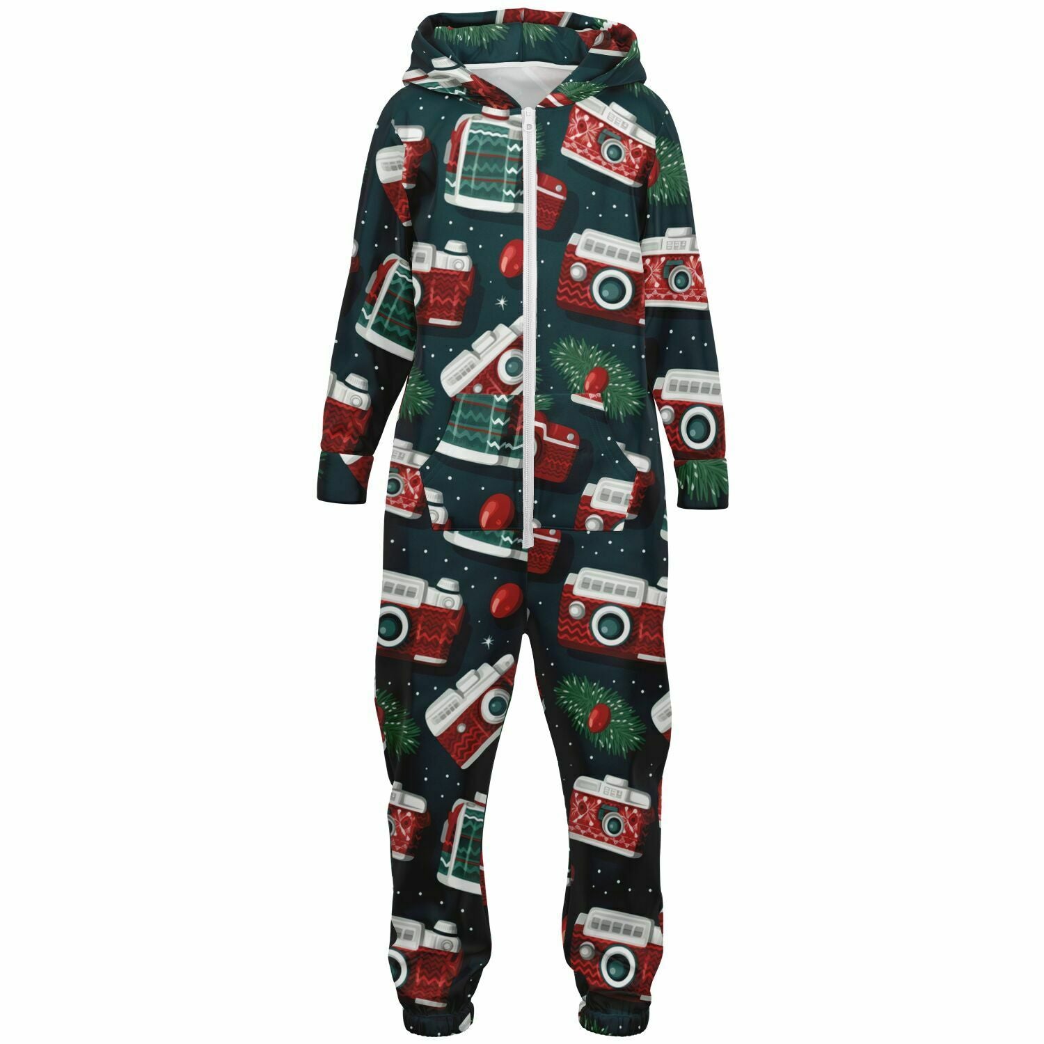 Vintage Camera Holiday Teens Onesie: Boys & Girls Union Suit Athletic Green Jumpsuit    - HolidayShoppingFinds