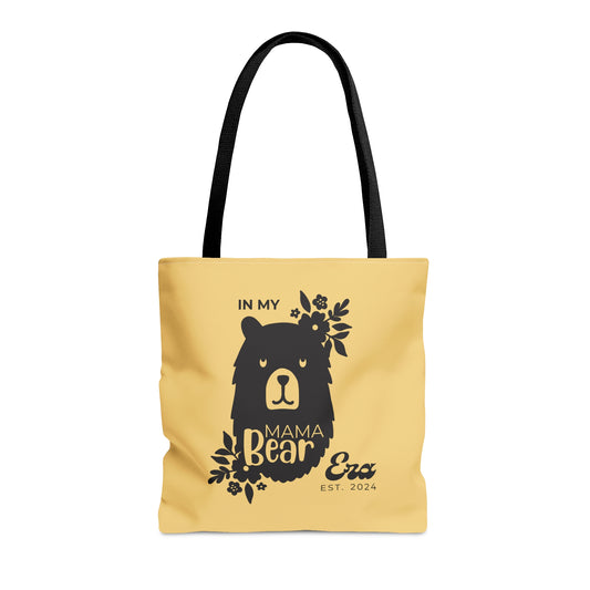 Personalized In My Mama Bear Era Tote Bag Buttery Yellow Gift For Mom Medium   - HolidayShoppingFinds