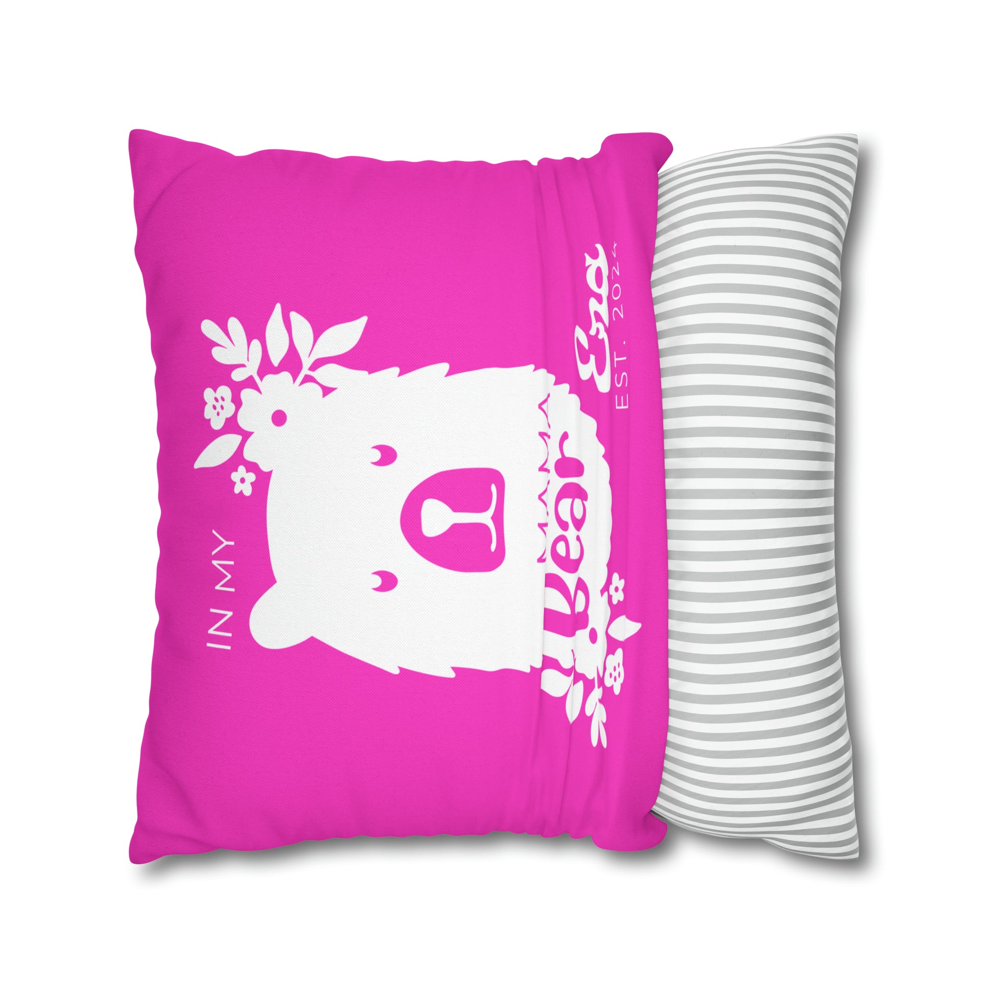 Personalized In My Mama Bear Era Pillowcase Pink, Gift For Mom    - HolidayShoppingFinds