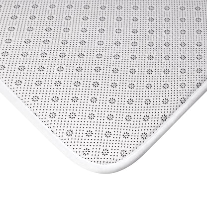 Vintage Mittens Bath Mat, Winter Bath Mat, Holiday White Bath Rug    - HolidayShoppingFinds