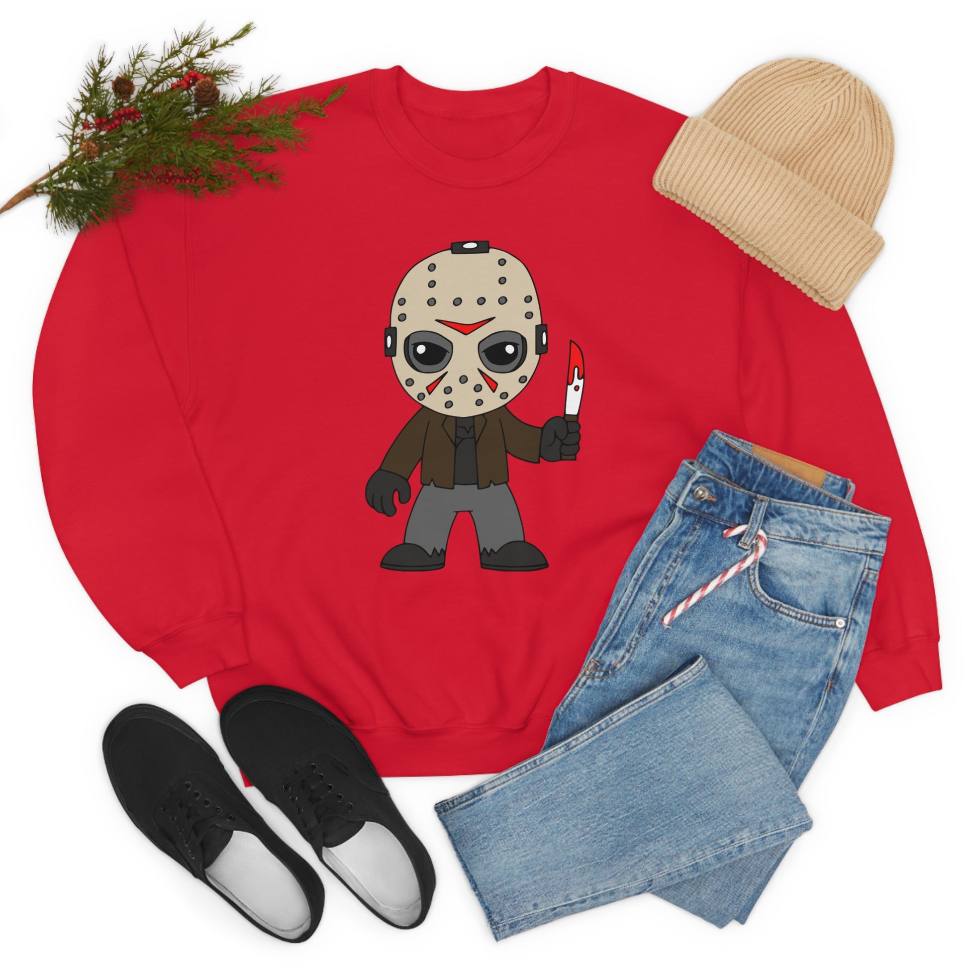 Friday the 13th Jason "Camp Crystal Lake Counselor in Training" Halloween Unisex Sweatshirt S-5XL    - HolidayShoppingFinds