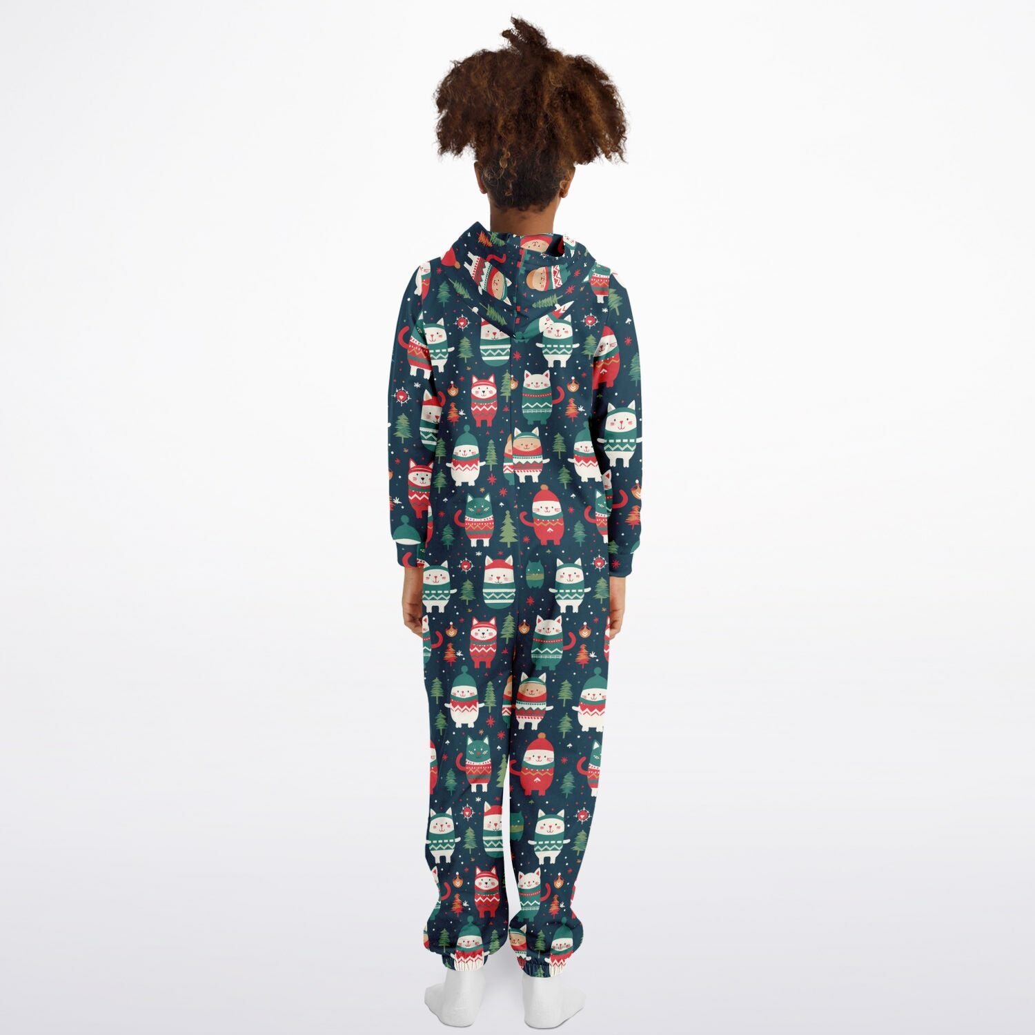 Winter Critters Teens Onesie, Kids Athletic  Jumpsuit Green Union Suit    - HolidayShoppingFinds