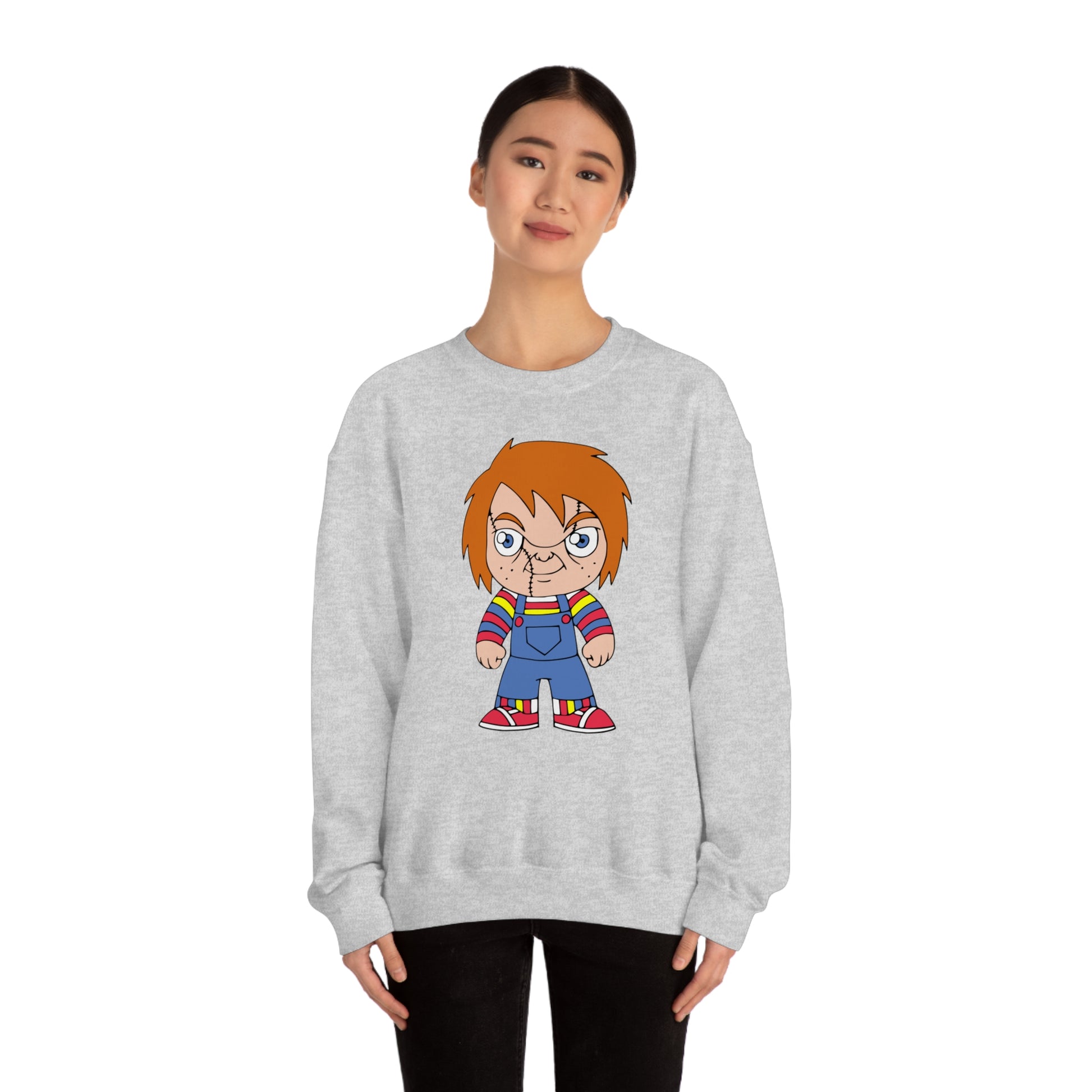 Chucky Wanna play? Halloween Unisex Sweatshirt Costume S-5XL    - HolidayShoppingFinds