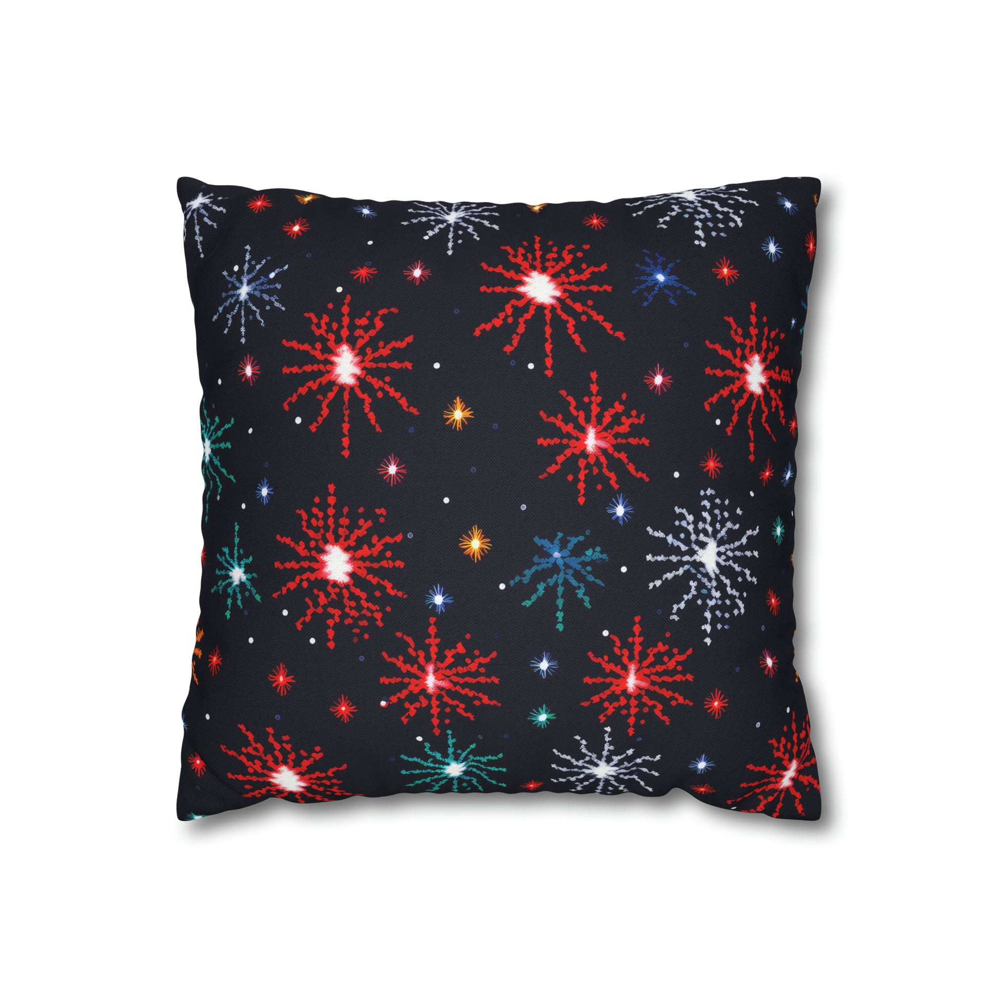 Fireworks Pillowcover, Festive Fireworks Decor Pillow, New Year Fourth of July Celebration Themed Pillow Cover    - HolidayShoppingFinds