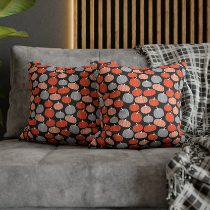 Pumpkins Square Pillow Case Throw Cover, Fall Accent Pillow    - HolidayShoppingFinds