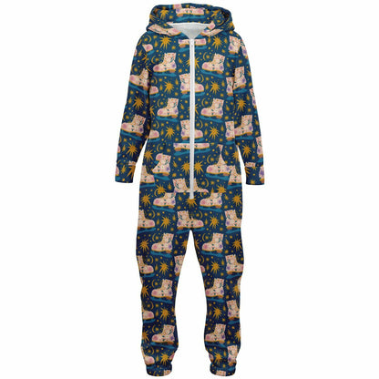 Pink Ice Skates & Yellow Stars Teens Onesie: Boys & Girls Union Suit Athletic Jumpsuit    - HolidayShoppingFinds