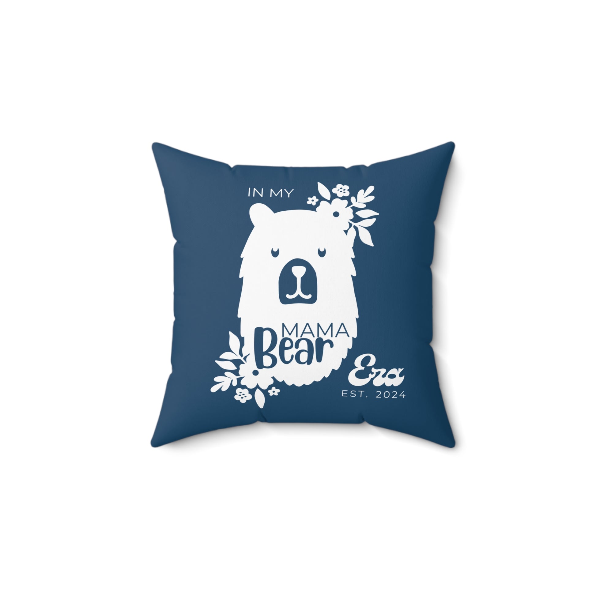 Personalized In My Mama Bear Era Pillow with Insert Blue, Gift For Mom    - HolidayShoppingFinds