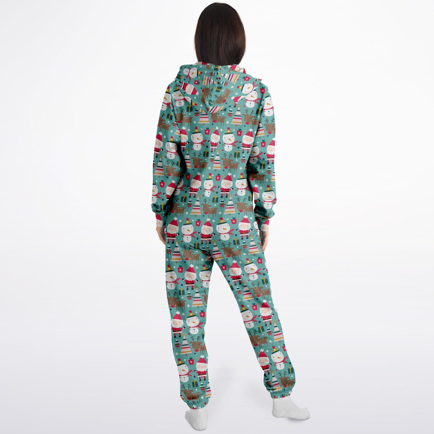 Merry Trio Green Adult Jumpsuit Gender-Neutral Athletic Onesie PJs    - HolidayShoppingFinds