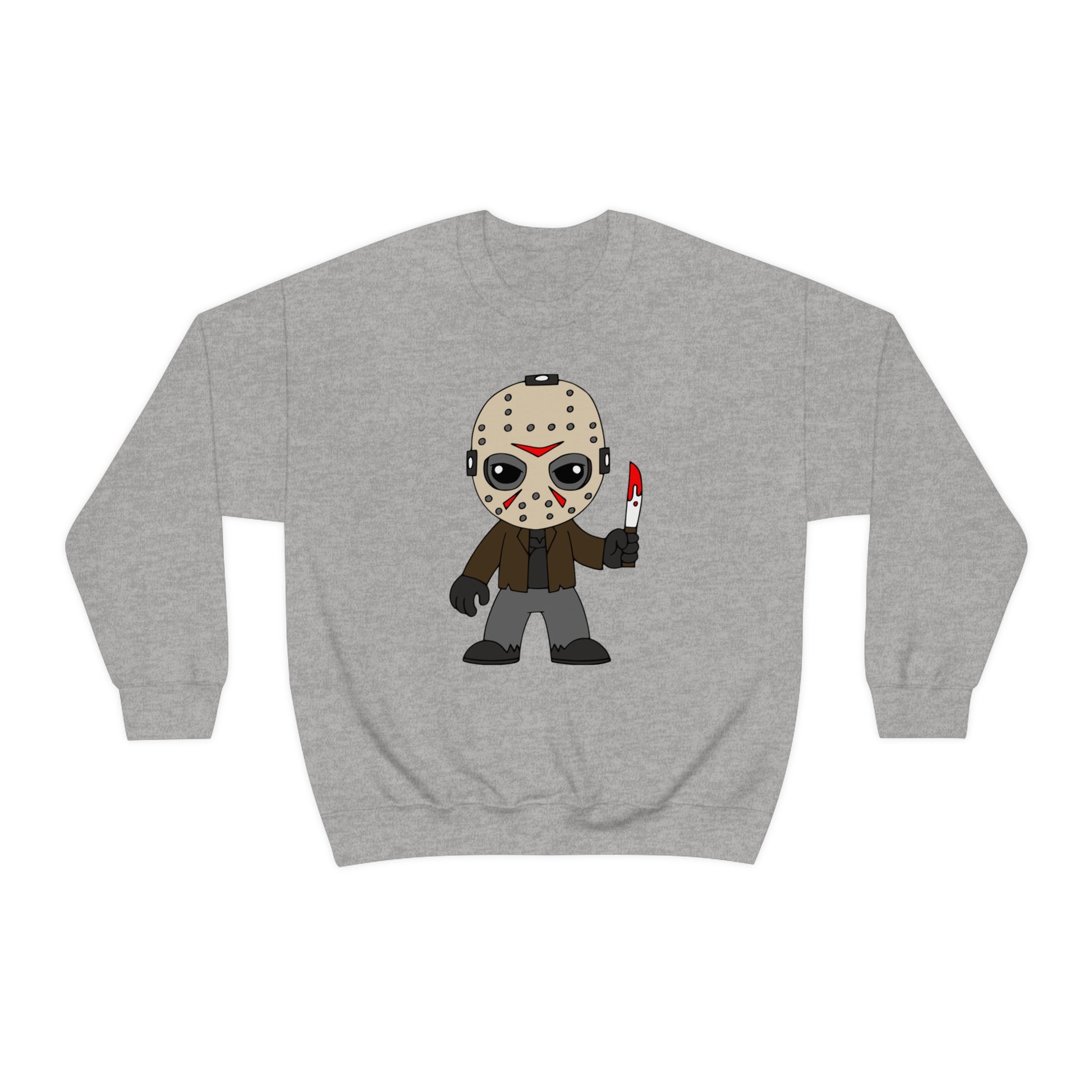 Friday the 13th Jason "Camp Crystal Lake Counselor in Training" Halloween Unisex Sweatshirt S-5XL S Sport Grey  - HolidayShoppingFinds