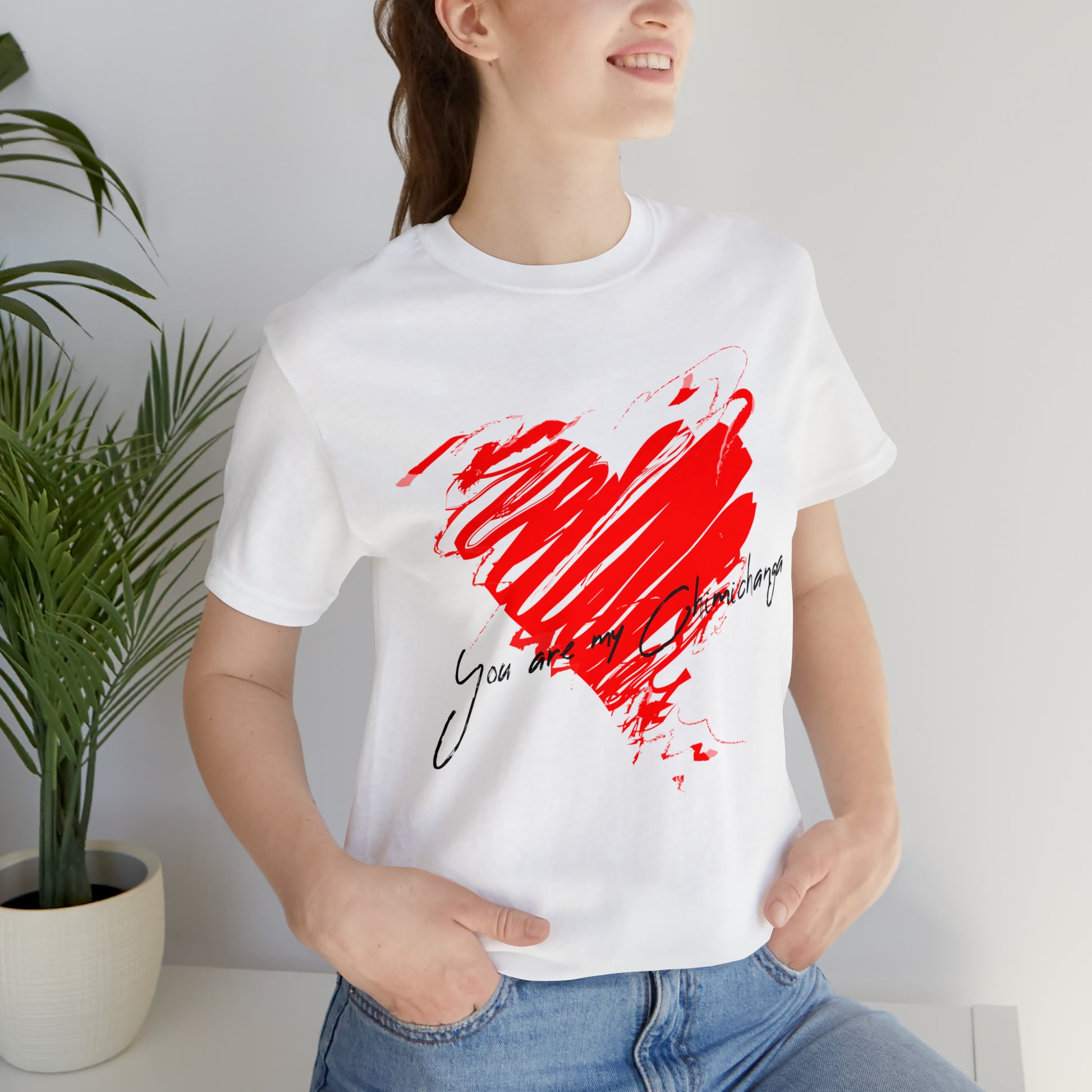 Red Heart Love You are my Chimichanga Valentines Unisex T-Shirt S- 3XL    - HolidayShoppingFinds