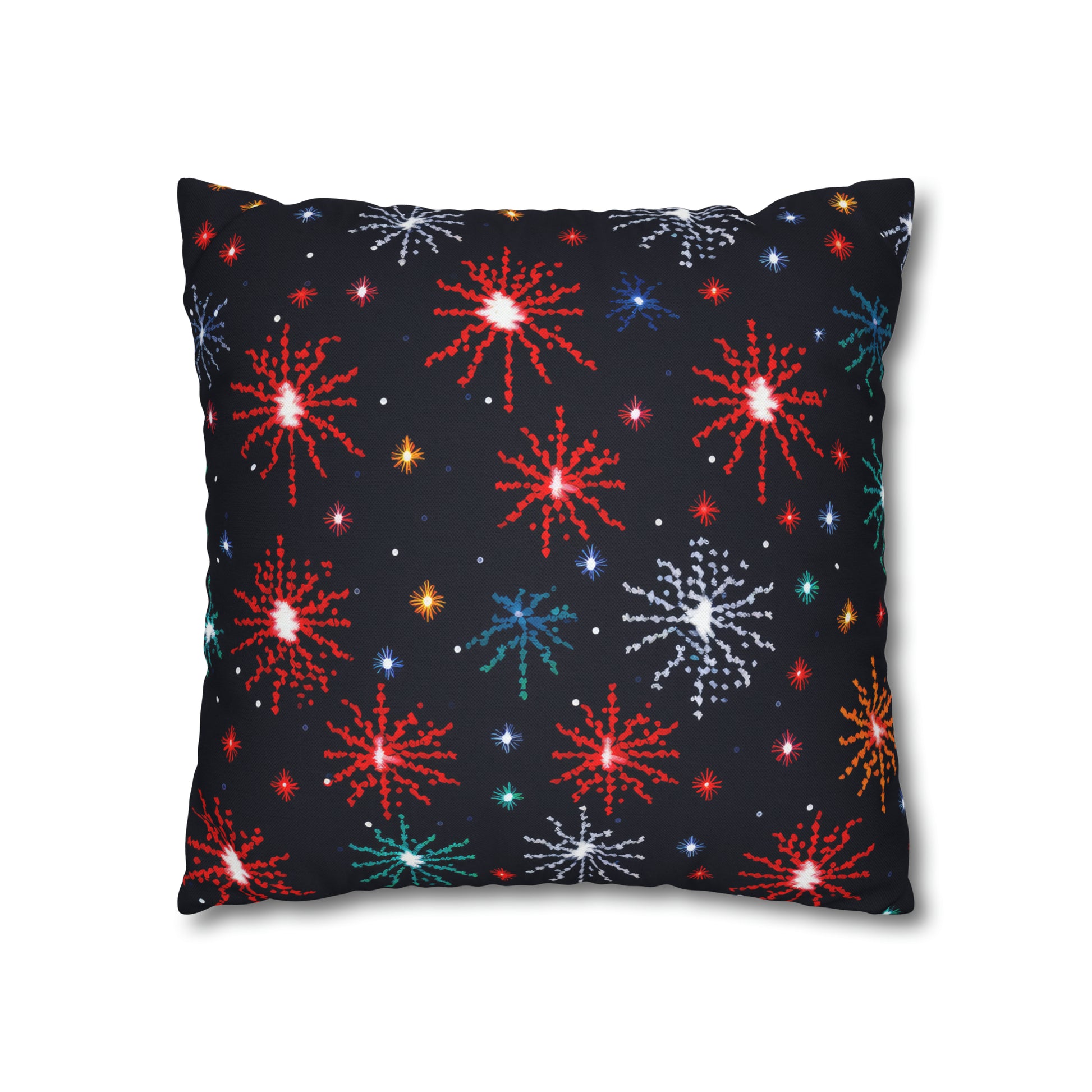 Fireworks Pillowcover, Festive Fireworks Decor Pillow, New Year Fourth of July Celebration Themed Pillow Cover    - HolidayShoppingFinds