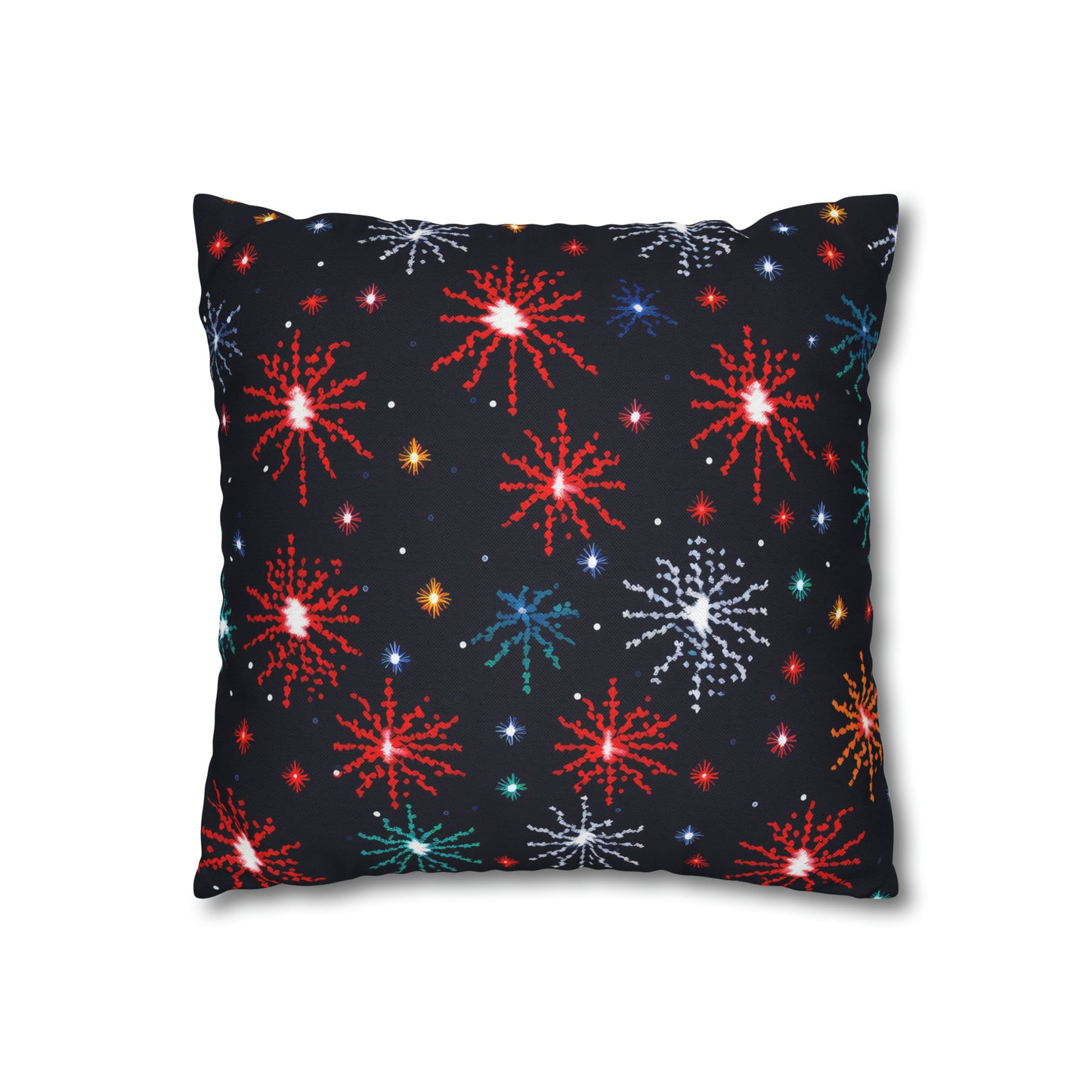 Fireworks Pillowcover, Festive Fireworks Decor Pillow, New Year Fourth of July Celebration Themed Pillow Cover    - HolidayShoppingFinds