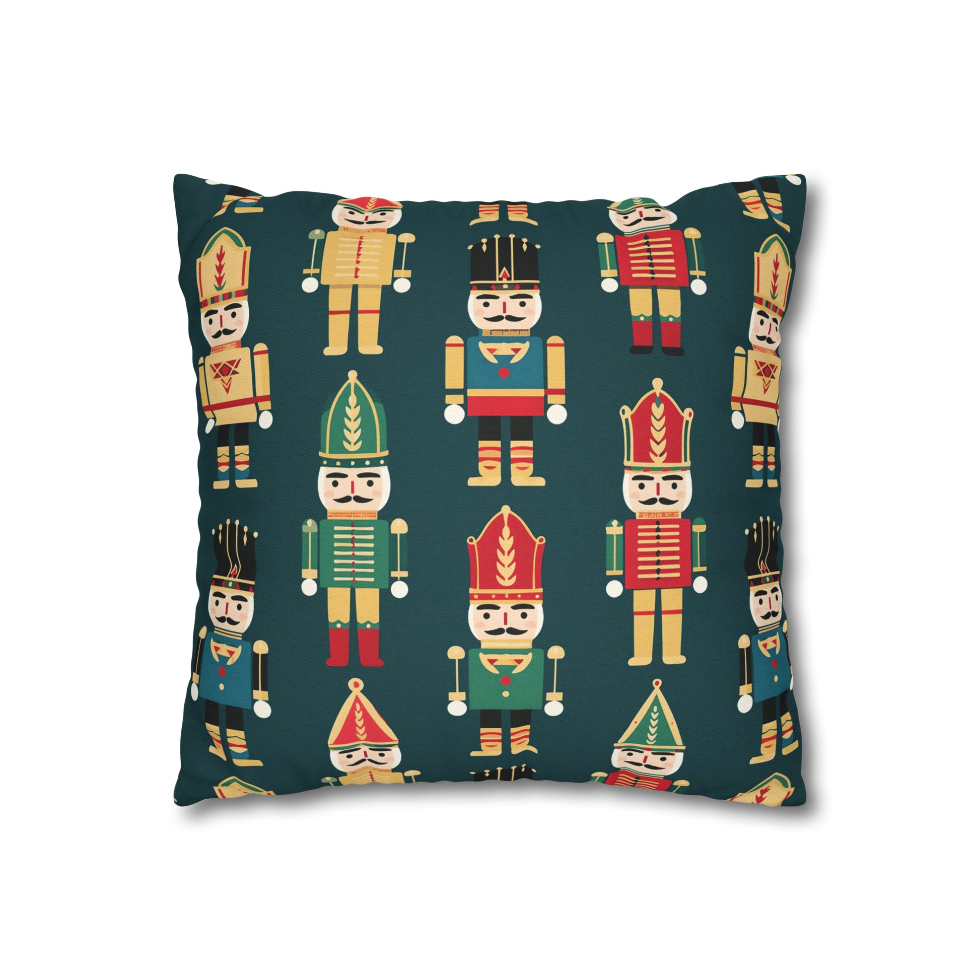 Christmas Nutcrackers Pillowcase, Holiday Accent Green Pillow Case, Nutcracker Pillow Cover, Holiday Gift    - HolidayShoppingFinds