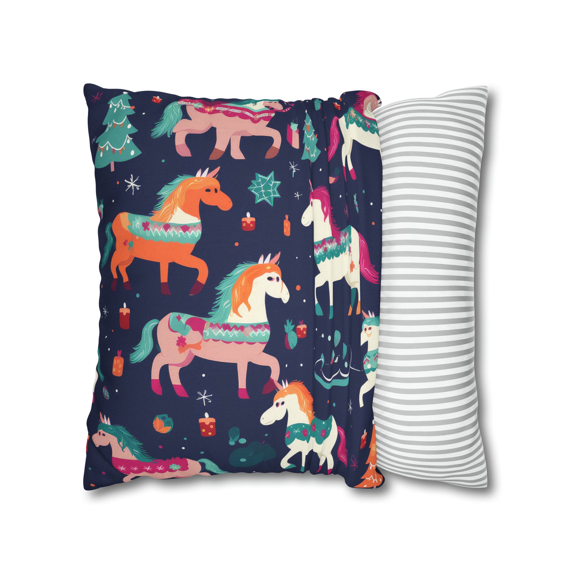 Magical Unicorn Pillowcase, Blue Accent Pillow Case Cover Cushion    - HolidayShoppingFinds