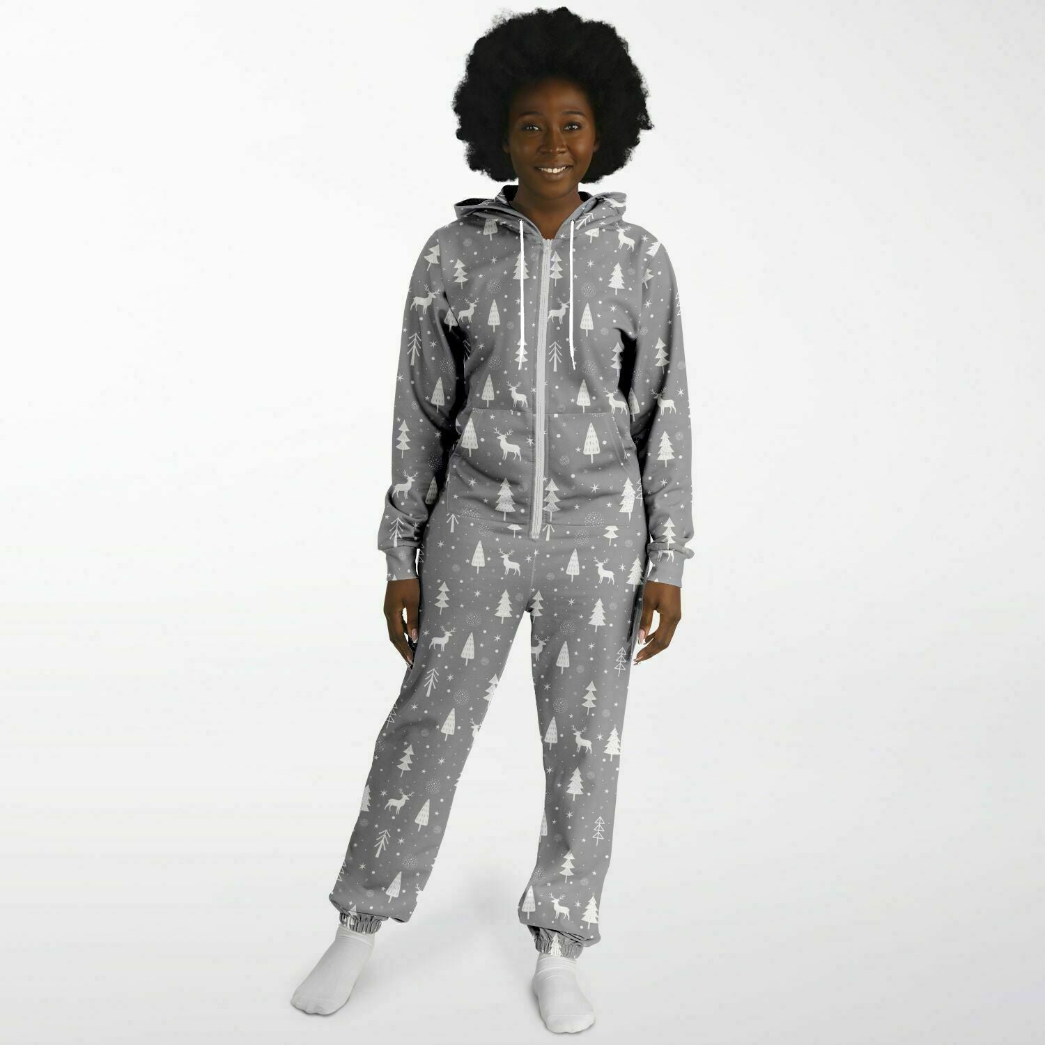 Gray Winter's Tale Jumpsuit Adult Onesie Gender-Neutral Athletic PJs    - HolidayShoppingFinds