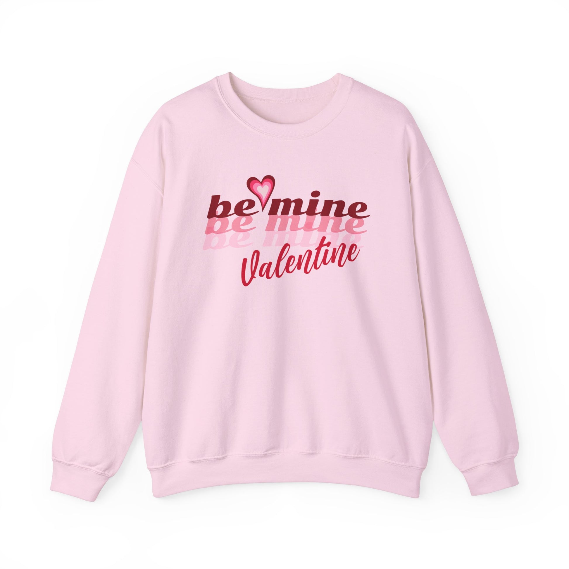 Be Mine Valentine's Sweatshirt, Love Sweatshirt, Couples Gift S Light Pink  - HolidayShoppingFinds