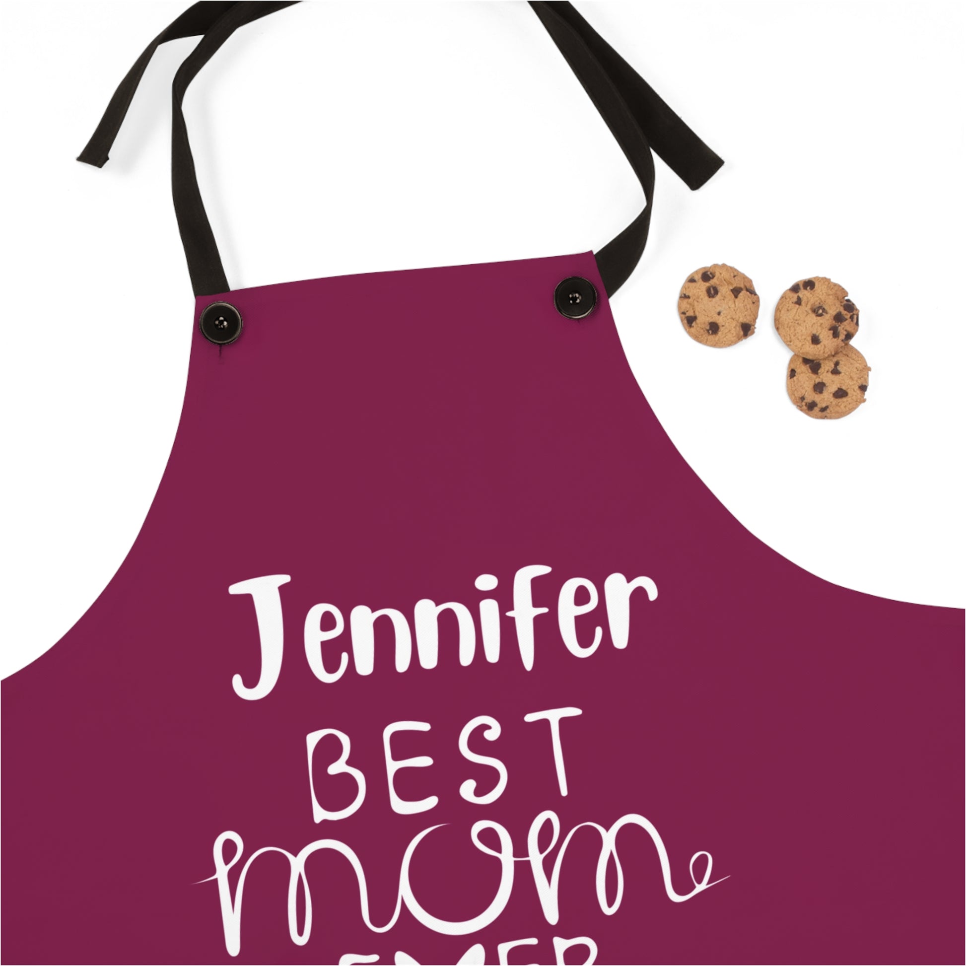 Personalized Best Mom Ever Gift Apron Pink Elephants, Gift for Mom Chef Apron    - HolidayShoppingFinds