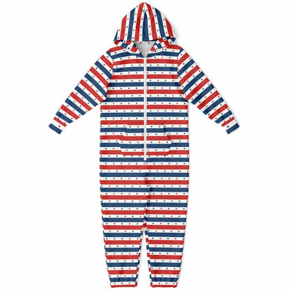 Star-spangled Teens Onesie, Kids Patriotic Union Suit Athletic Jumpsuit Red White & Blue 9-10   - HolidayShoppingFinds