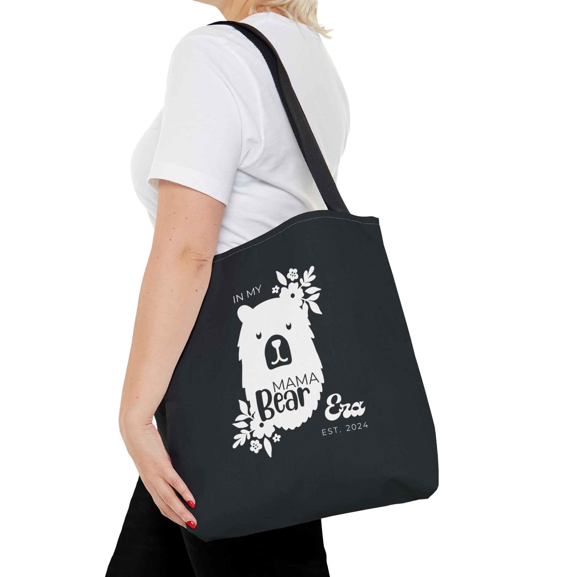 Personalized In My Mama Bear Era Tote Bag Gray Gift For Mom    - HolidayShoppingFinds